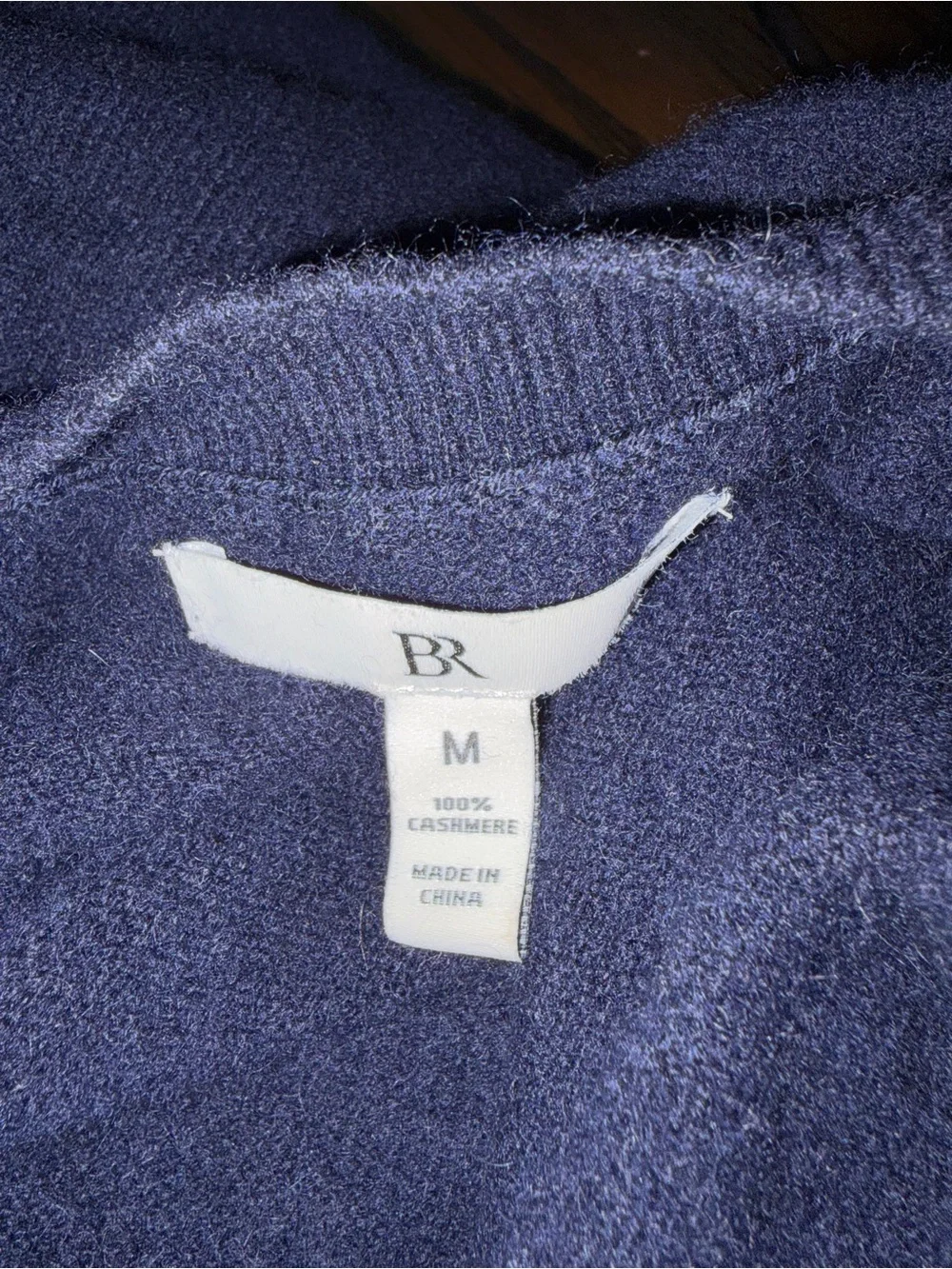 Banana Republic Navy Blue V-Neck Oversized Cashmere Sweater Size M